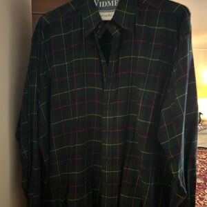 Ralph Lauren Men's Plaid Shirt - Black, Green, and Red